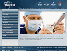 Tablet Screenshot of jacksonanesthesia.com